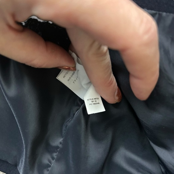 J. Crew Parke blazer in bi-stretch cotton navy blue size 2 career capsule jacket - Picture 5 of 8